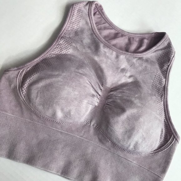 Dusty Purple Stonewash Athletic Bra Sports Bra - NWOT Size M - Picture 2 of 6